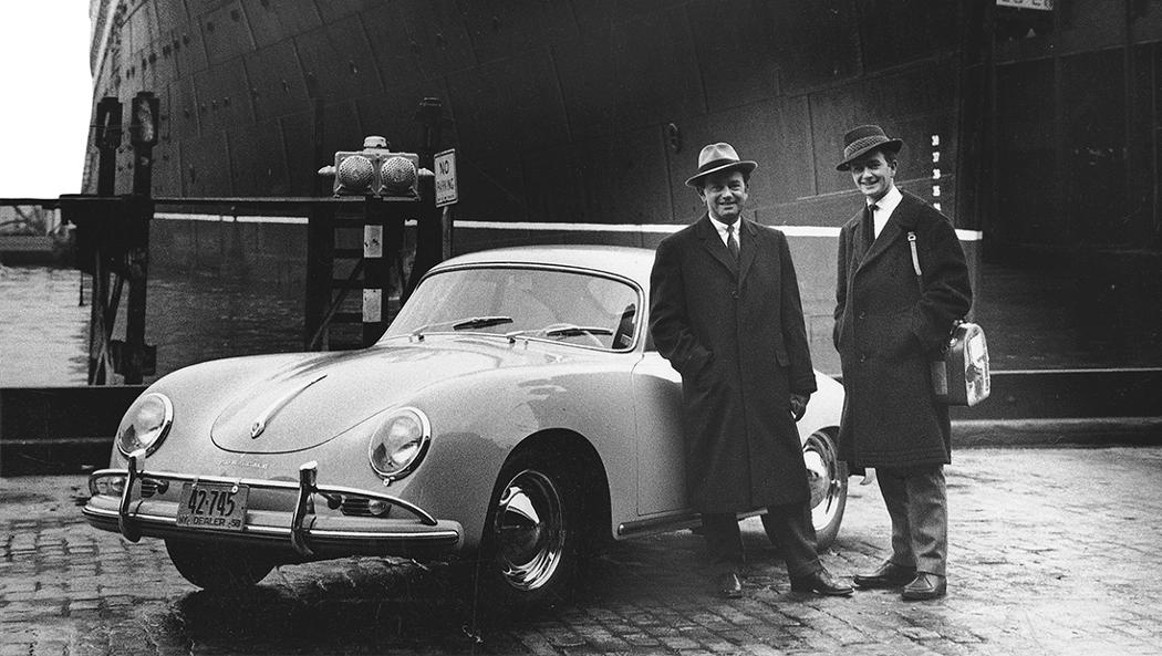 Ferry Porsche y Max Hoffman en París
