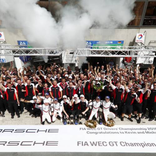 Cuádruple triunfo en el Campeonato del Mundo: Porsche gana todos los títulos de GT 