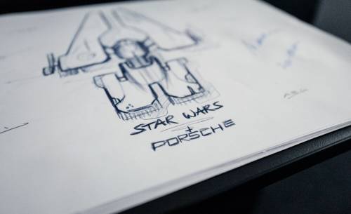 Porsche y Lucasfilm diseñan una nave espacial Porsche y Lucasfilm diseñan una nave espacial