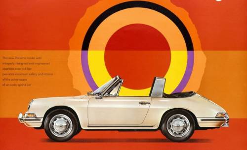 Cartel 911 Targa, por Hanns Lohrer Cartel 911 Targa, por Hanns Lohrer