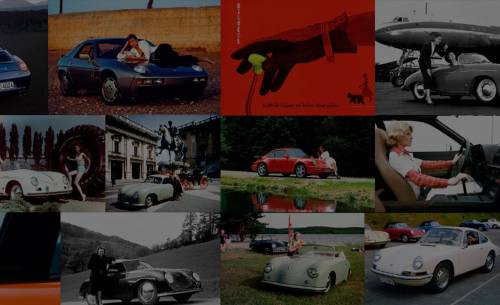 Woman and Porsche