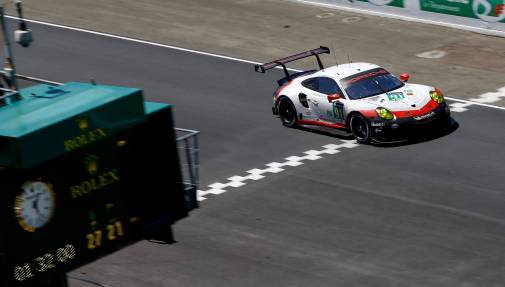 El nuevo 911 RSR a un paso del podio en su debut en Le Mans