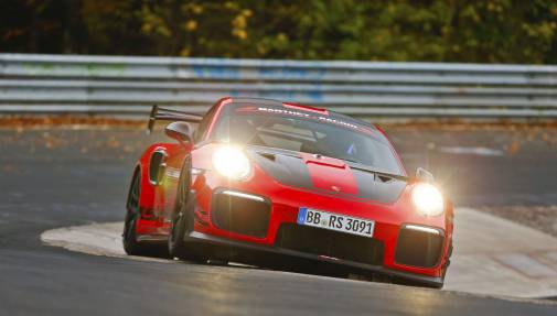 El 911 GT2 RS MR es el deportivo de carretera más rápido de Nürburgring